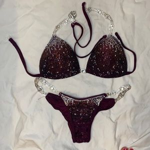 Saleyla, Burgundy Mystique Bikini Competition Suit